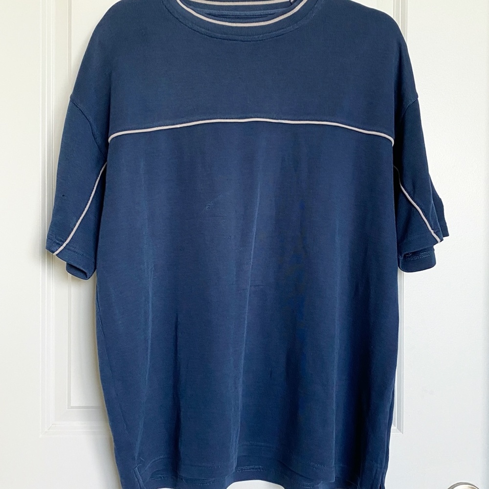 King 's Collection Blue Shirt